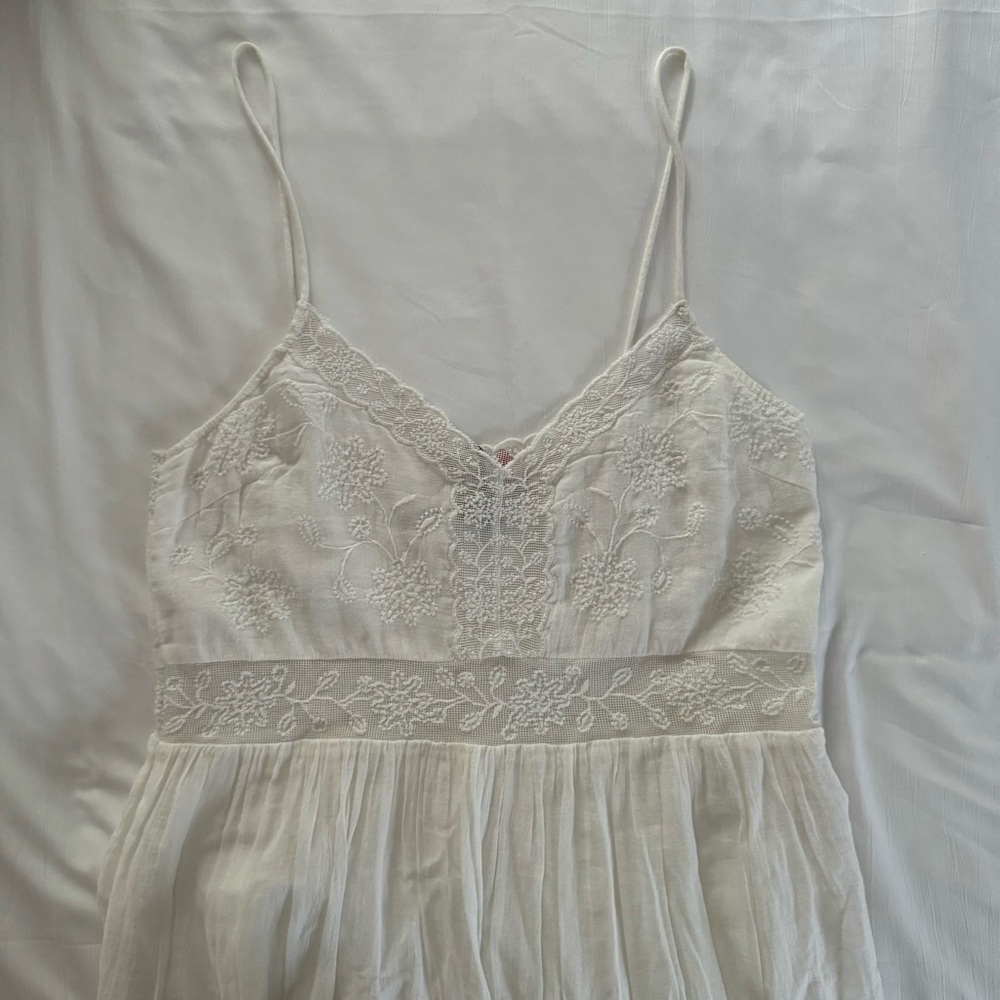 NWT Zara lace gauze midi dress